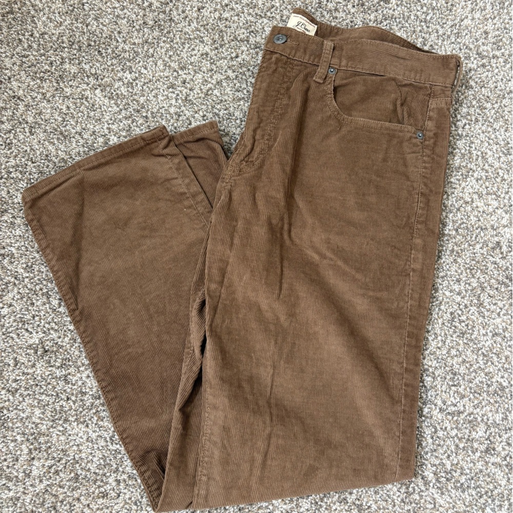 J. Crew Men's Brown Corduroy Pants Style 770 Size 34 x 30